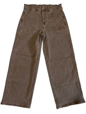 American Eagle Women’s Skater Jeans Sz 10 Short Brown Red Color